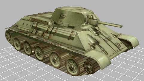 Танк T-34 без блеска